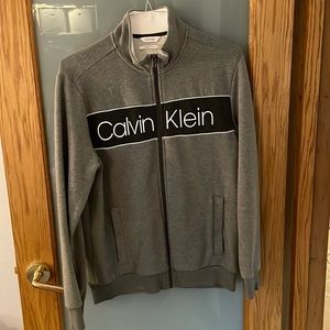 Calvin Klein zip up soft touch, fleece sweatshirt